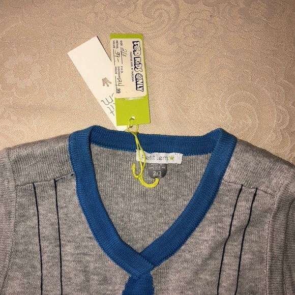 Little Boys Sweater Vest - Picture 3 of 3